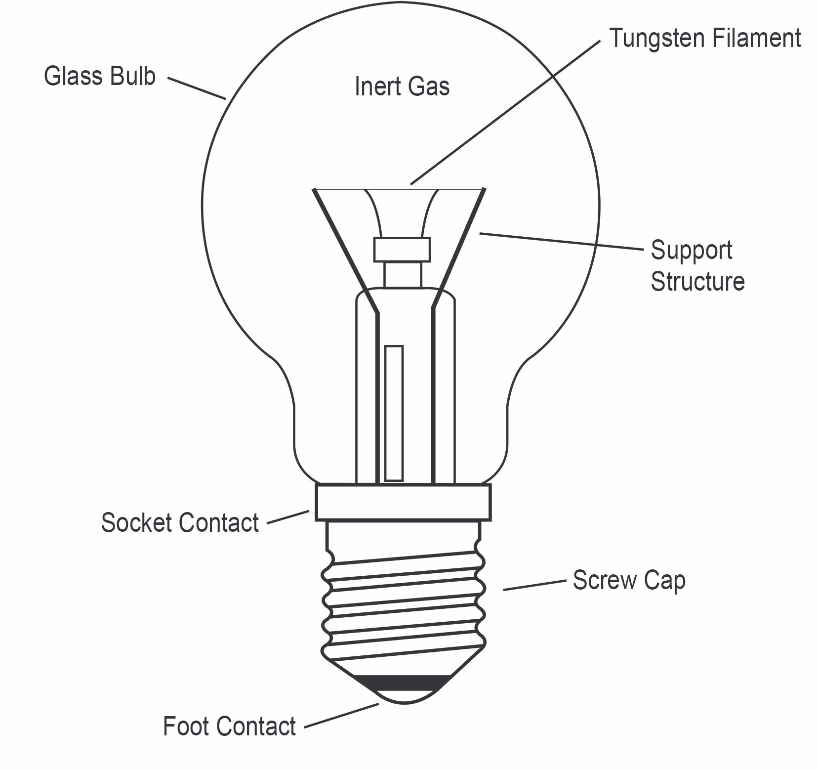 The Structure of an Incandescent Bulb