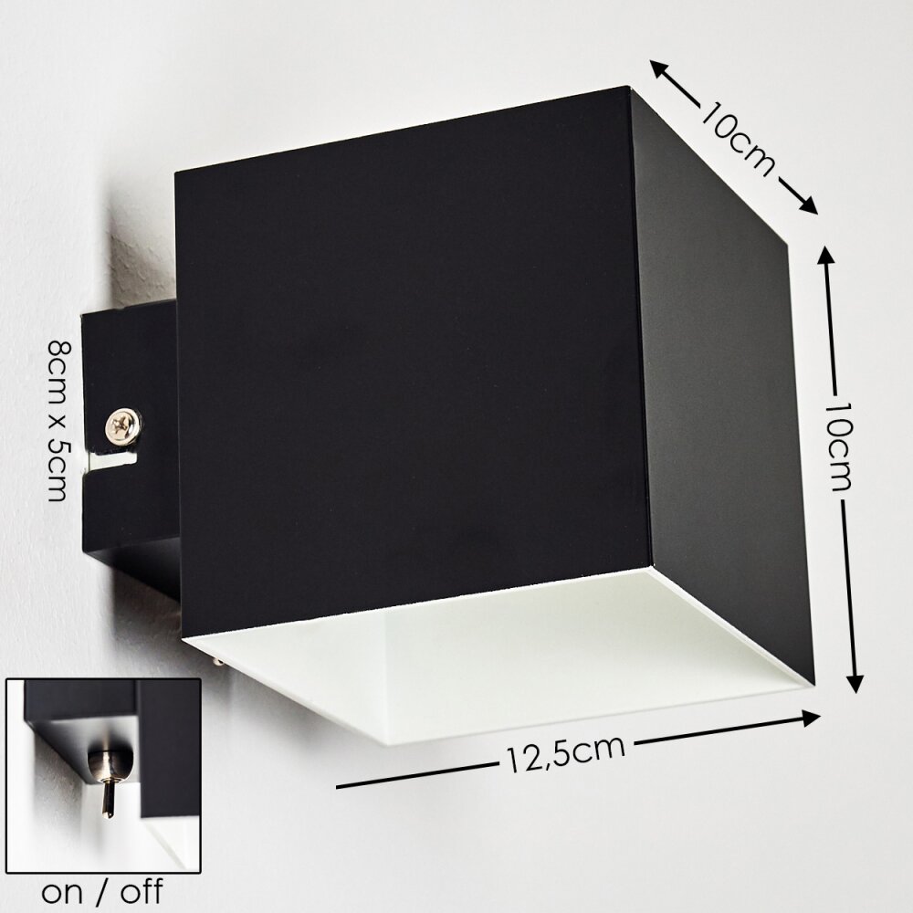 Varco Wall Light black, 1-light source