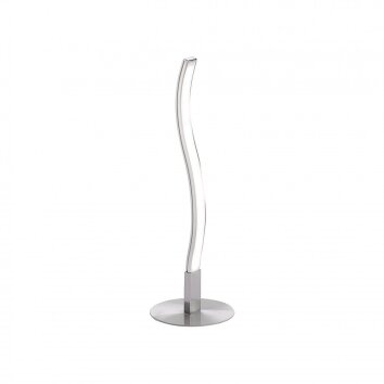 Leuchten-Direkt WAVE table lamp LED stainless steel 15128-55