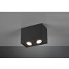 Ceiling Light Trio Leuchten BISCUIT black, 2-light sources