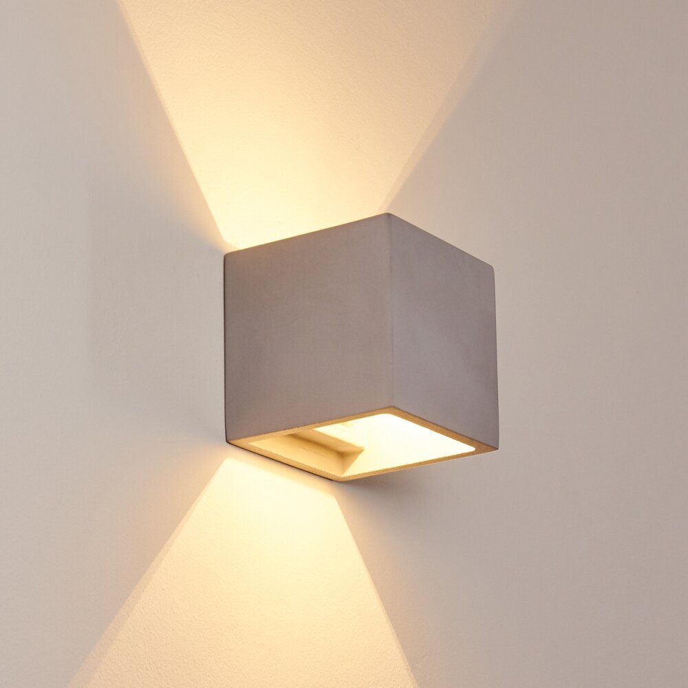 BRASLO Wall Light grey, 1-light source