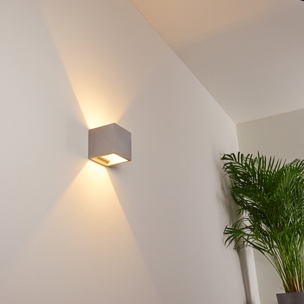 BRASLO Wall Light grey, 1-light source