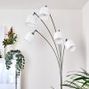 ALSEN Floor Lamp matt nickel, 5-light sources