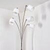 ALSEN Floor Lamp matt nickel, 5-light sources