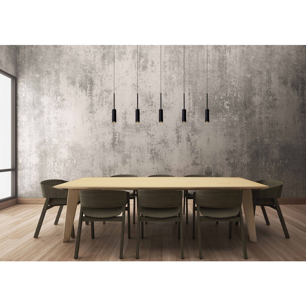 Lucide TUBULE Pendant Light LED black, 5-light sources