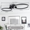 MALANJE Ceiling Light LED black, 2-light sources