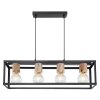 Globo HAGAR Pendant Light black, 4-light sources