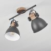 BANJUL Ceiling Light grey, Light wood, 2-light sources