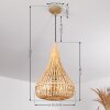 EGEDE Pendant Light brown, 1-light source