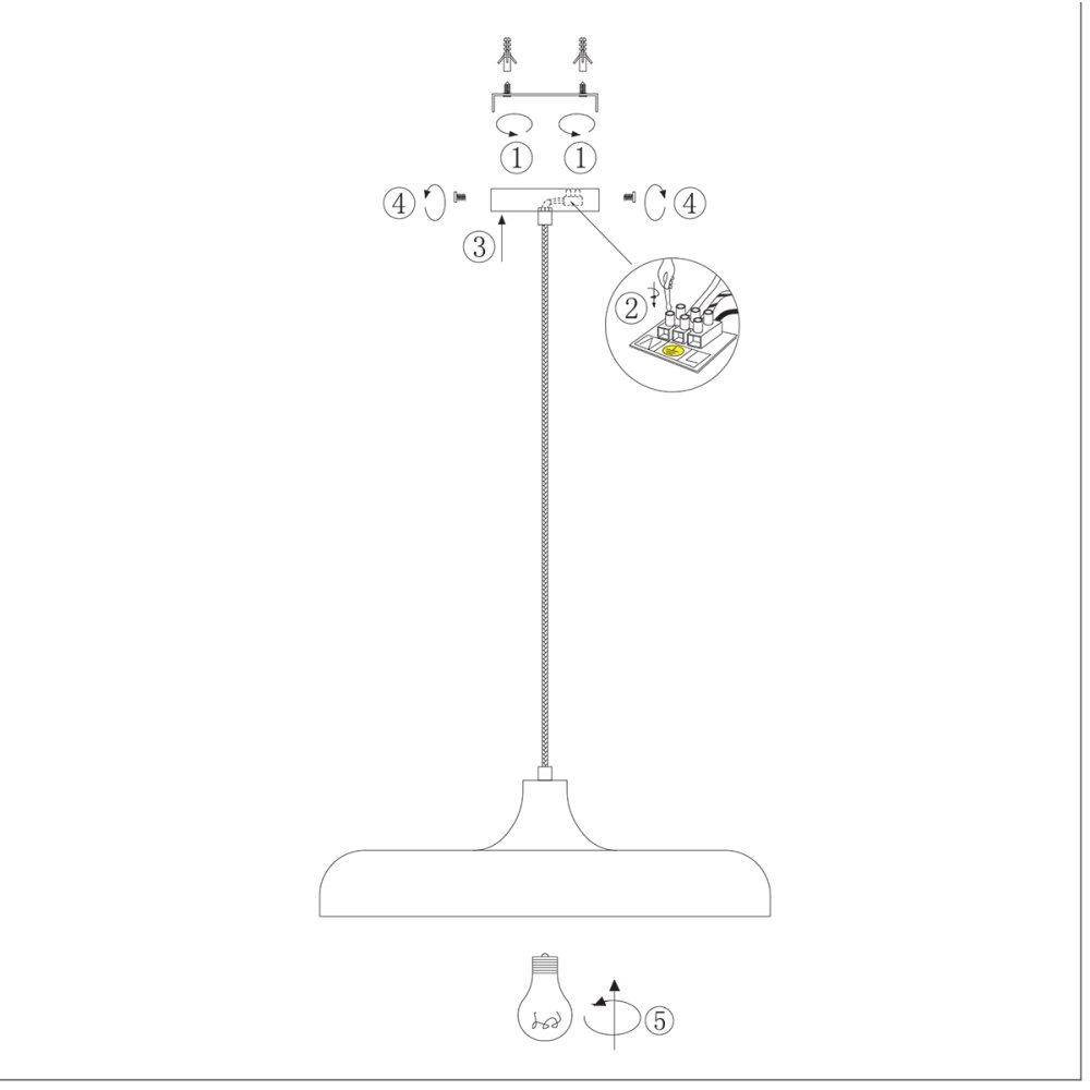 Steinhauer KRISIP Pendant Light white, 1-light source