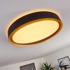 BEADE Ceiling Light LED gold, black, 1-light source, Remote control