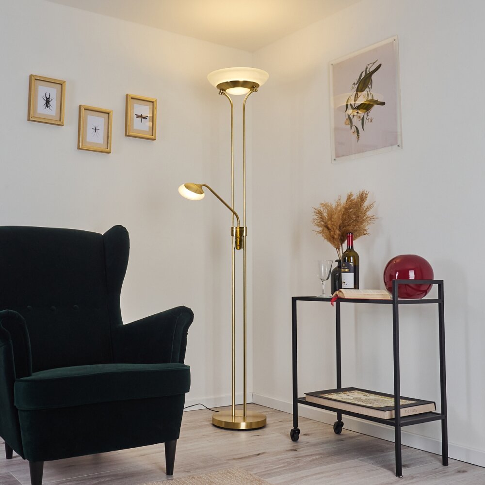 Mairoa Floor Lamp LED brass, 2-light sources