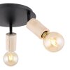 Globo JOSEBA Spotlight Light wood, black, 3-light sources