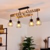 Gondo Ceiling Light Dark wood, black, 4-light sources