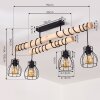 Gondo Ceiling Light Dark wood, black, 4-light sources