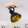 TINA Ceiling Light Dark wood, black, 1-light source