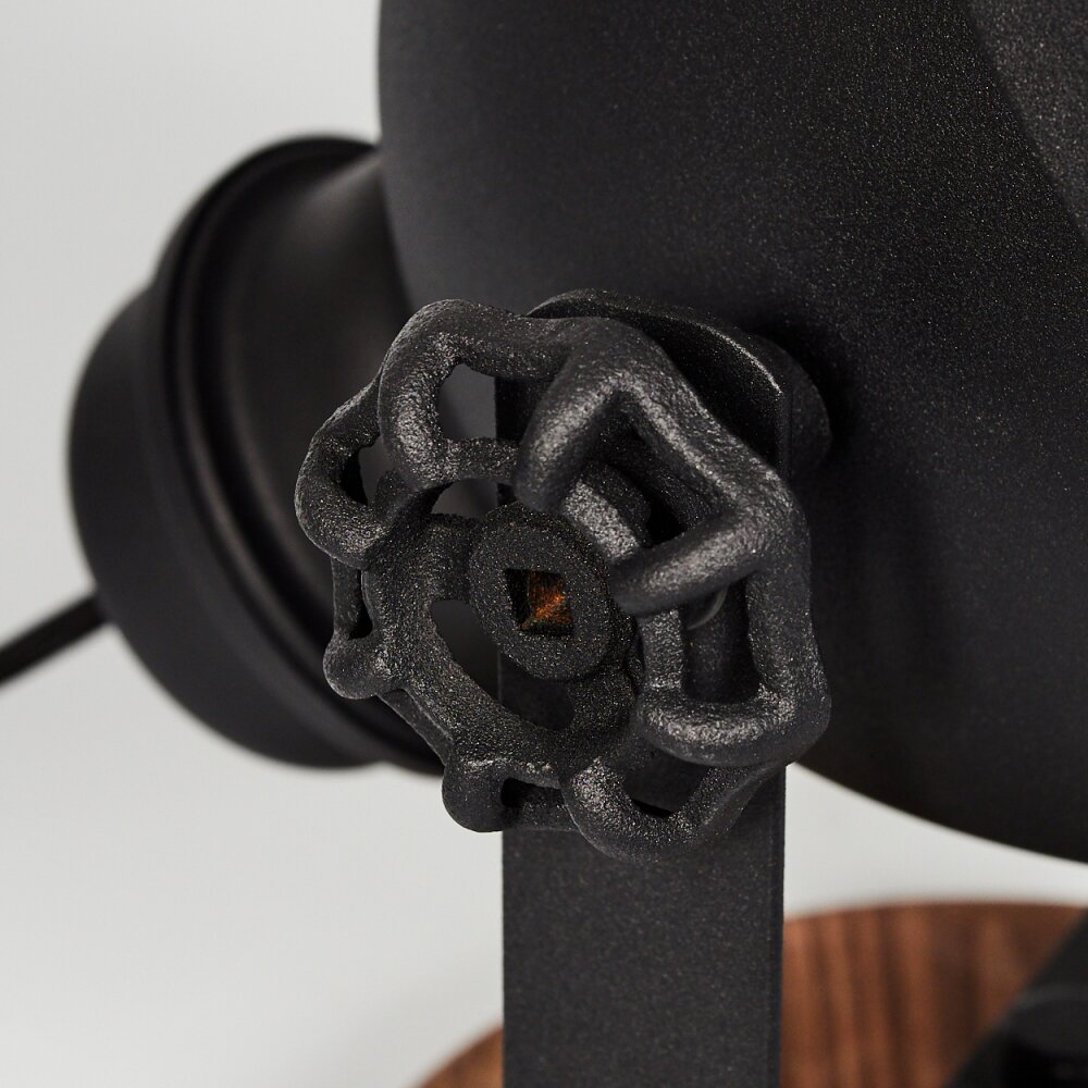 Ogho Table lamp Dark wood, black, 1-light source