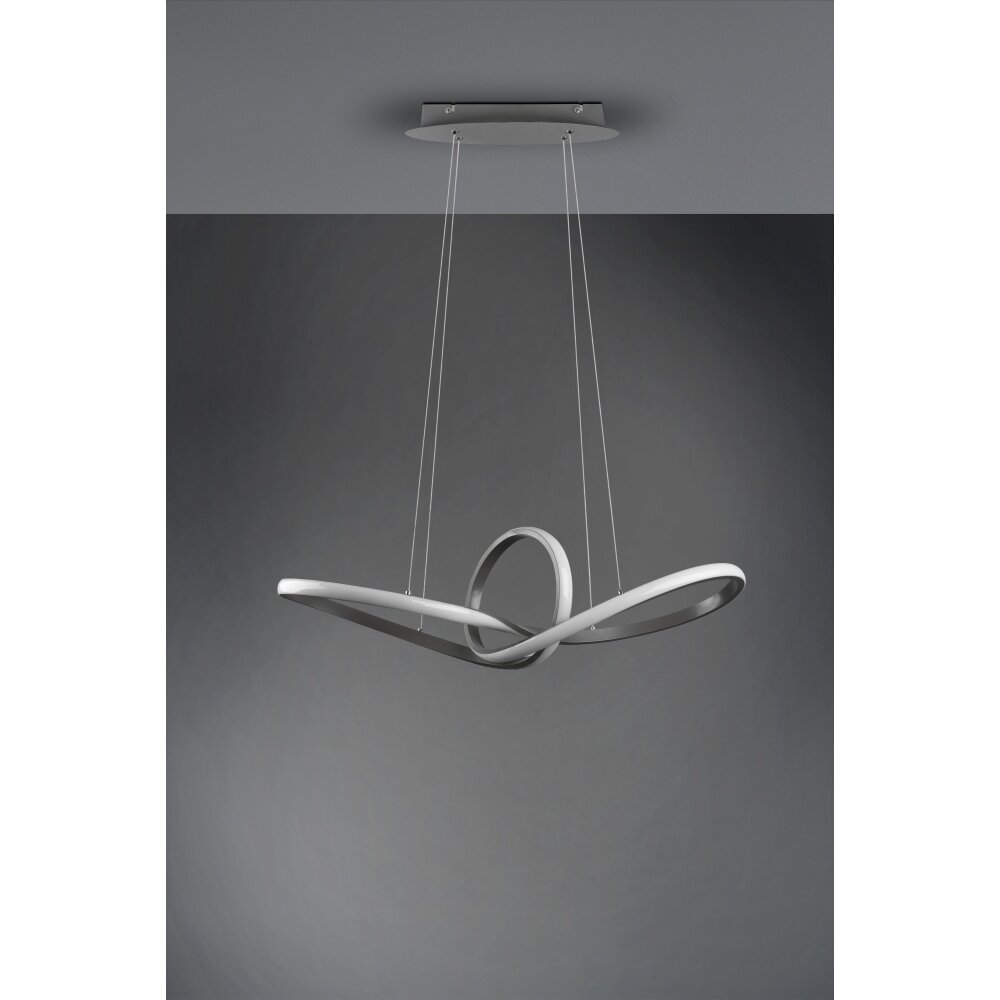 Reality Sansa Pendant Light LED matt nickel, 1-light source