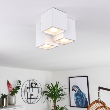 Karaka Ceiling Light white, 3-light sources