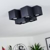 Karaka Ceiling Light black, 6-light sources