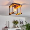 Maladera Ceiling Light Light wood, rust-coloured, black, 1-light source