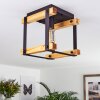 Maladera Ceiling Light Light wood, rust-coloured, black, 1-light source