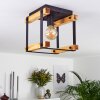 Maladera Ceiling Light Light wood, rust-coloured, black, 1-light source