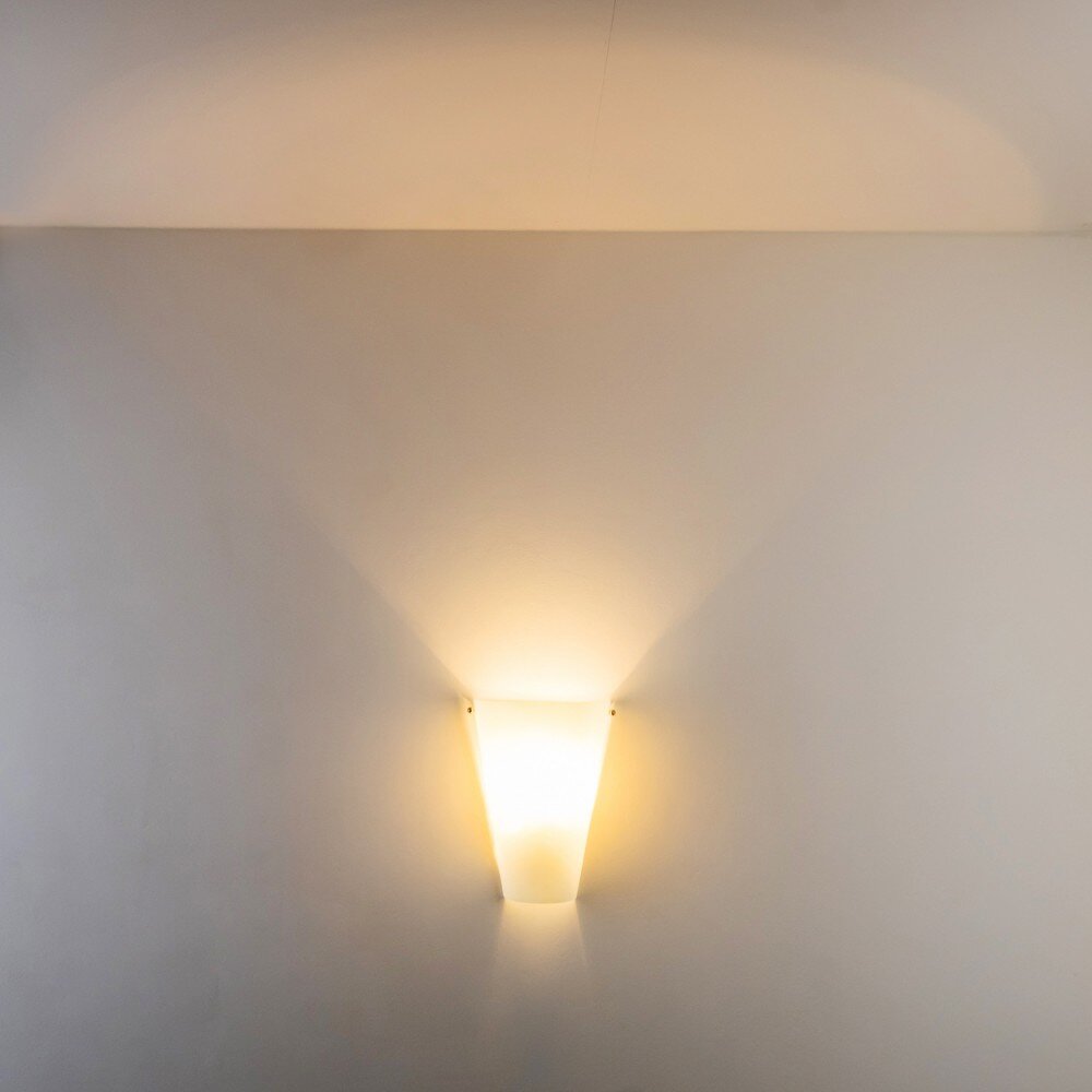 Zera wall light aluminium, white, 1-light source