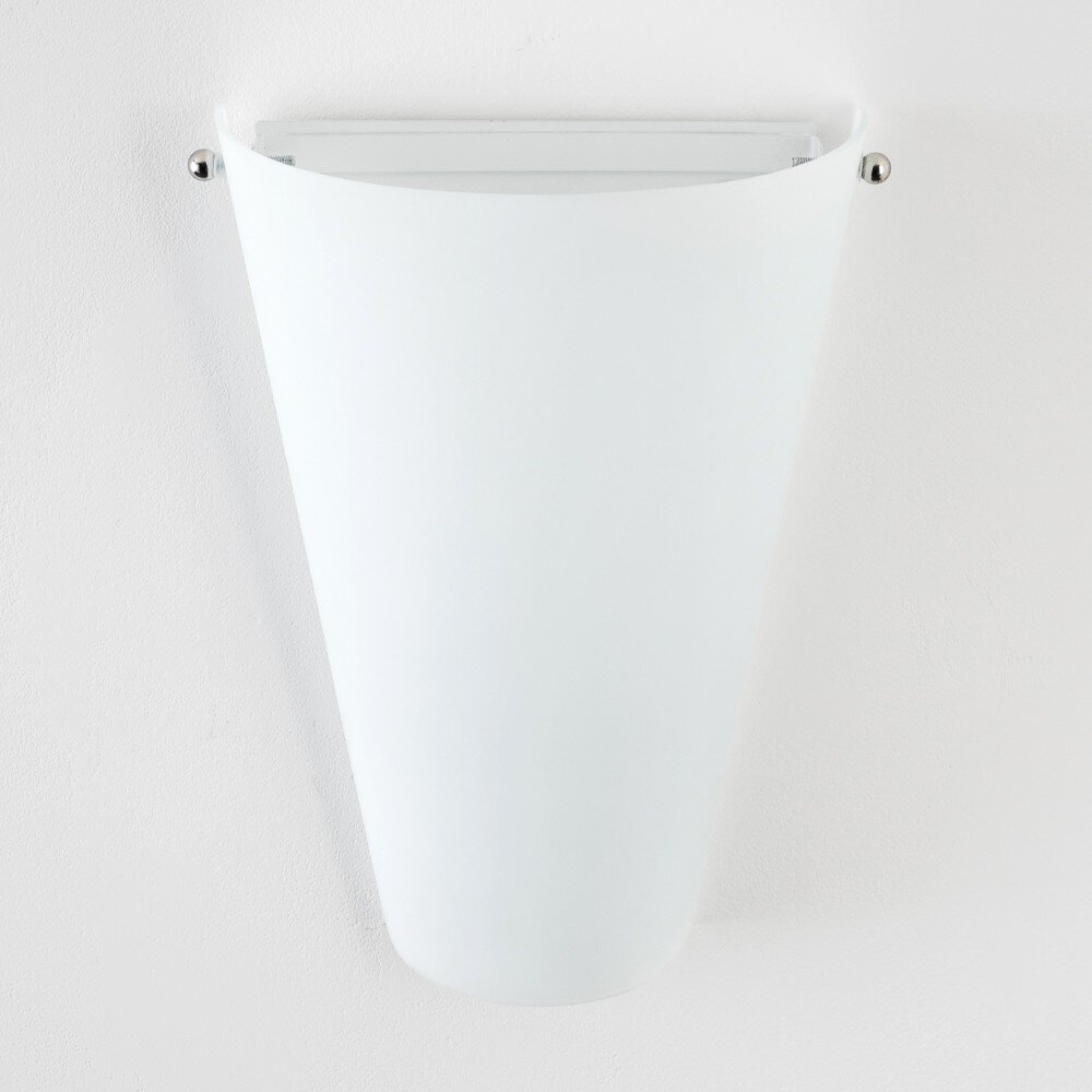 Zera wall light aluminium, white, 1-light source