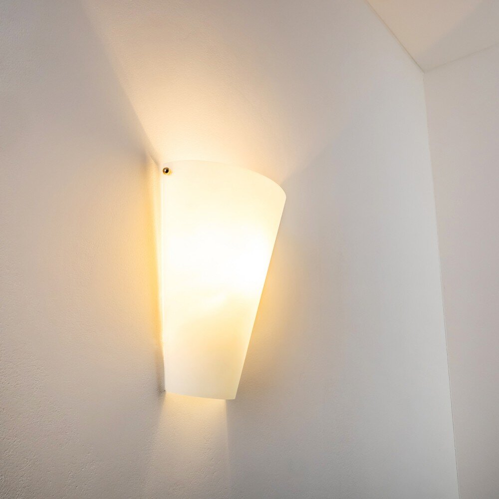 Zera wall light aluminium, white, 1-light source