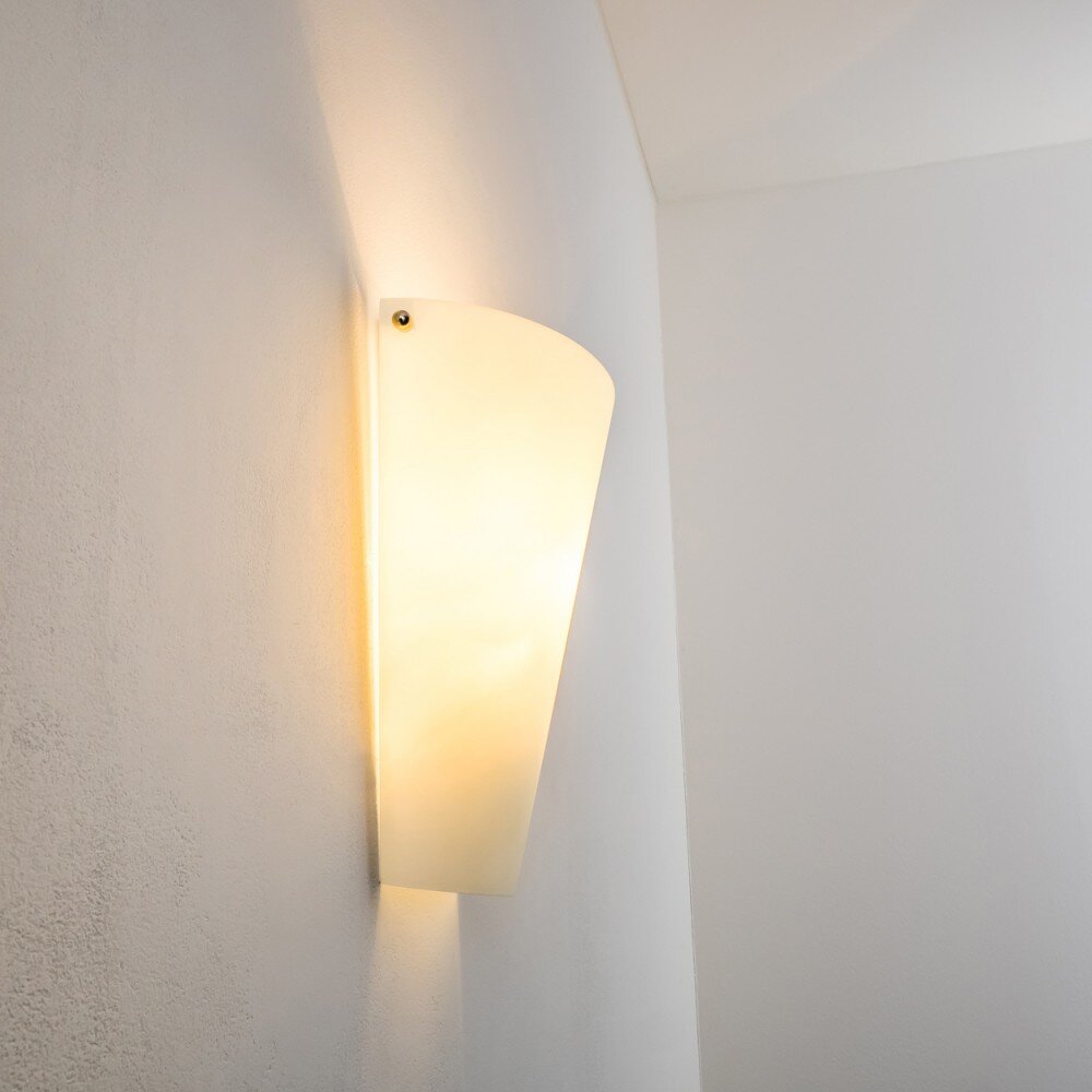 Zera wall light aluminium, white, 1-light source