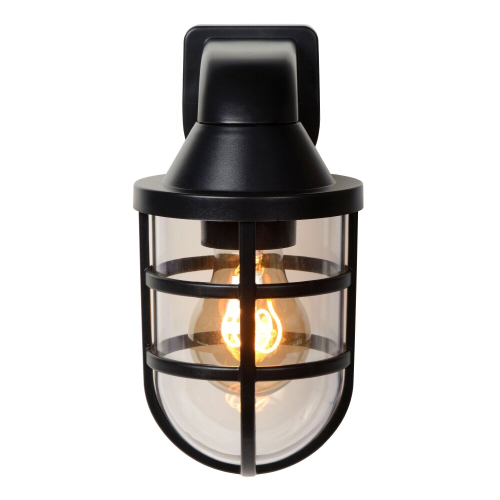 Lucide LEWIS Outdoor Wall Light black, 1-light source