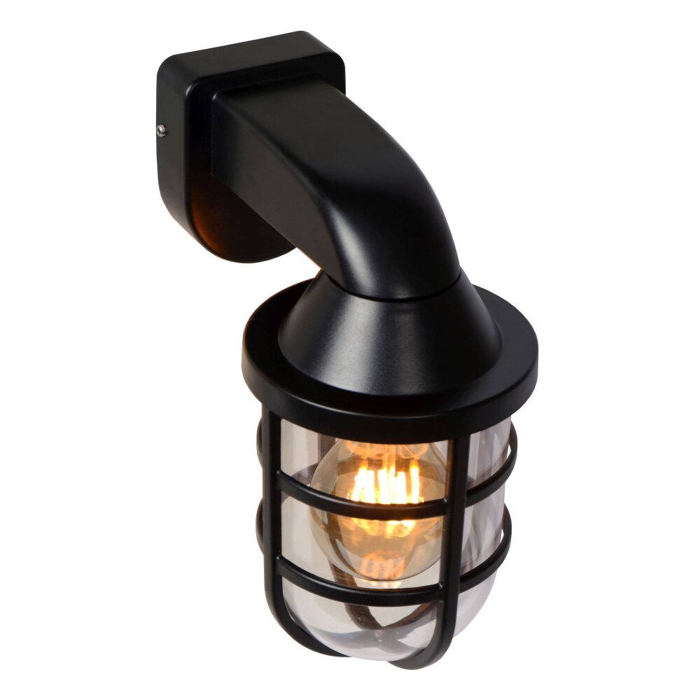 Lucide LEWIS Outdoor Wall Light black, 1-light source