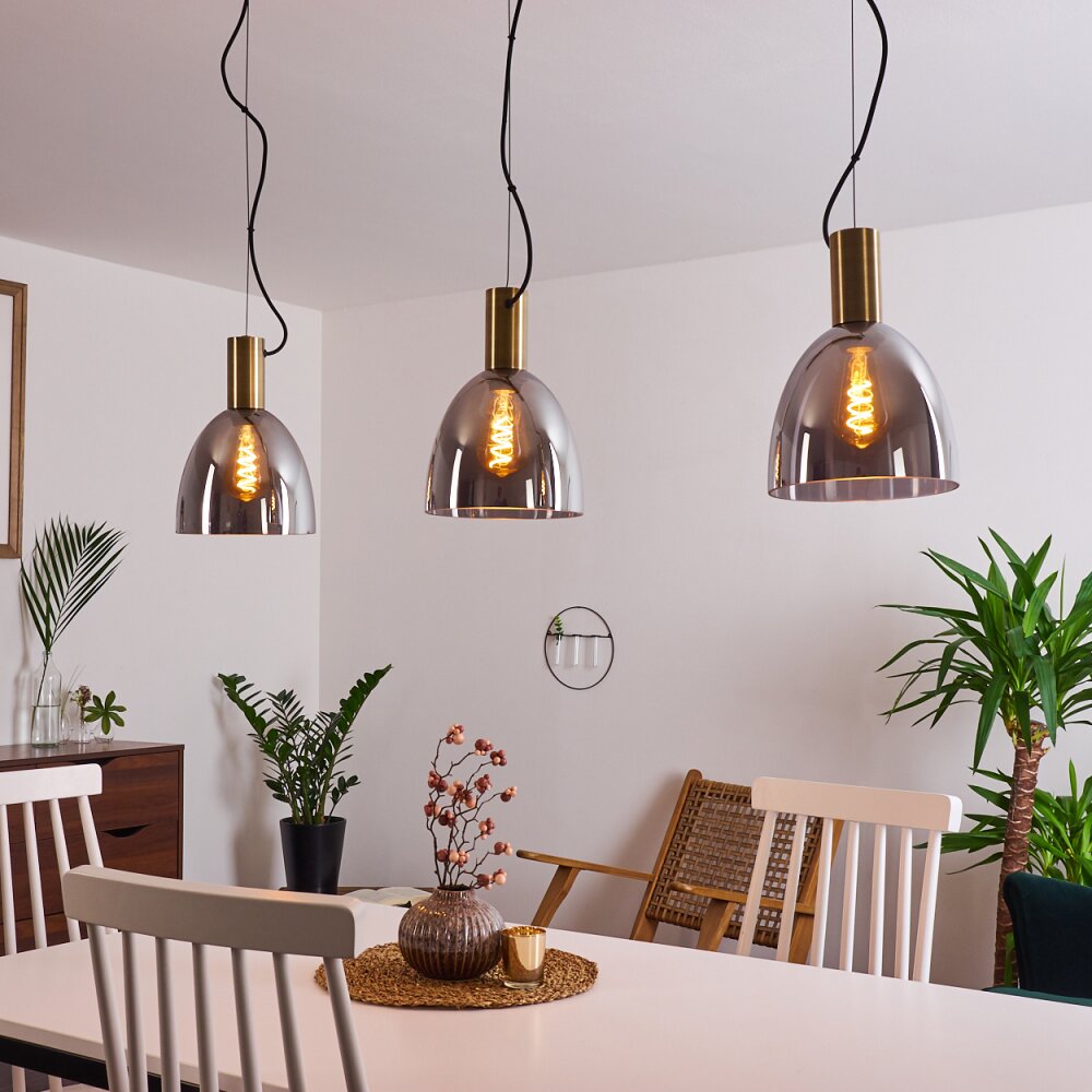 Panuhe Pendant Light brass, 3-light sources