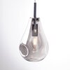 Brilliant Living Drops Pendant Light chrome, 1-light source