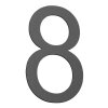 CMD house number anthracite