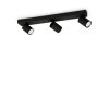 Ideallux RUDY Ceiling Light black, 3-light sources