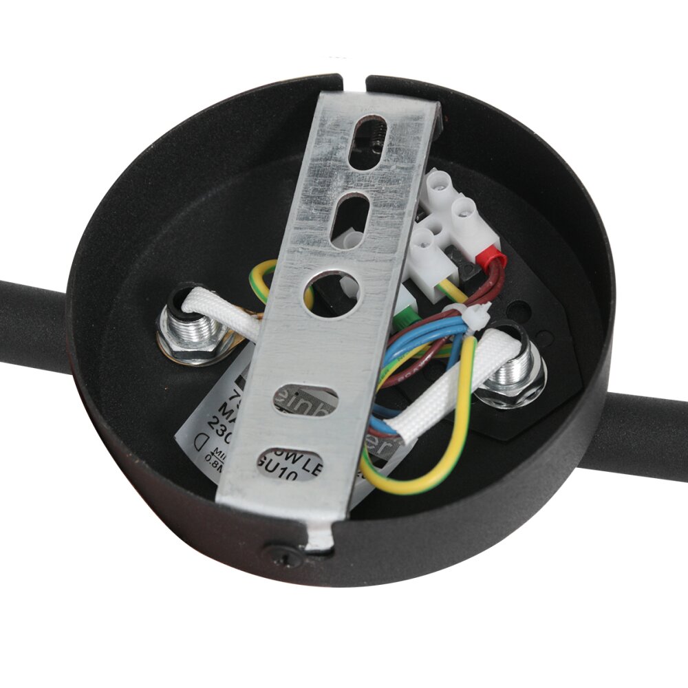 Steinhauer Natasja Ceiling Light LED black, 3-light sources