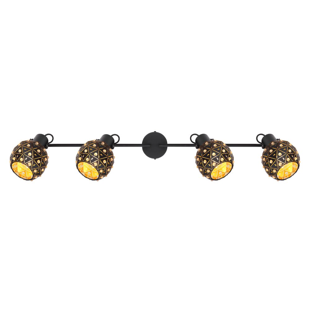 Globo JODIE Spotlight black, 4-light sources