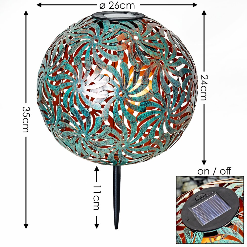 Gilbert solar light LED black, 1-light source