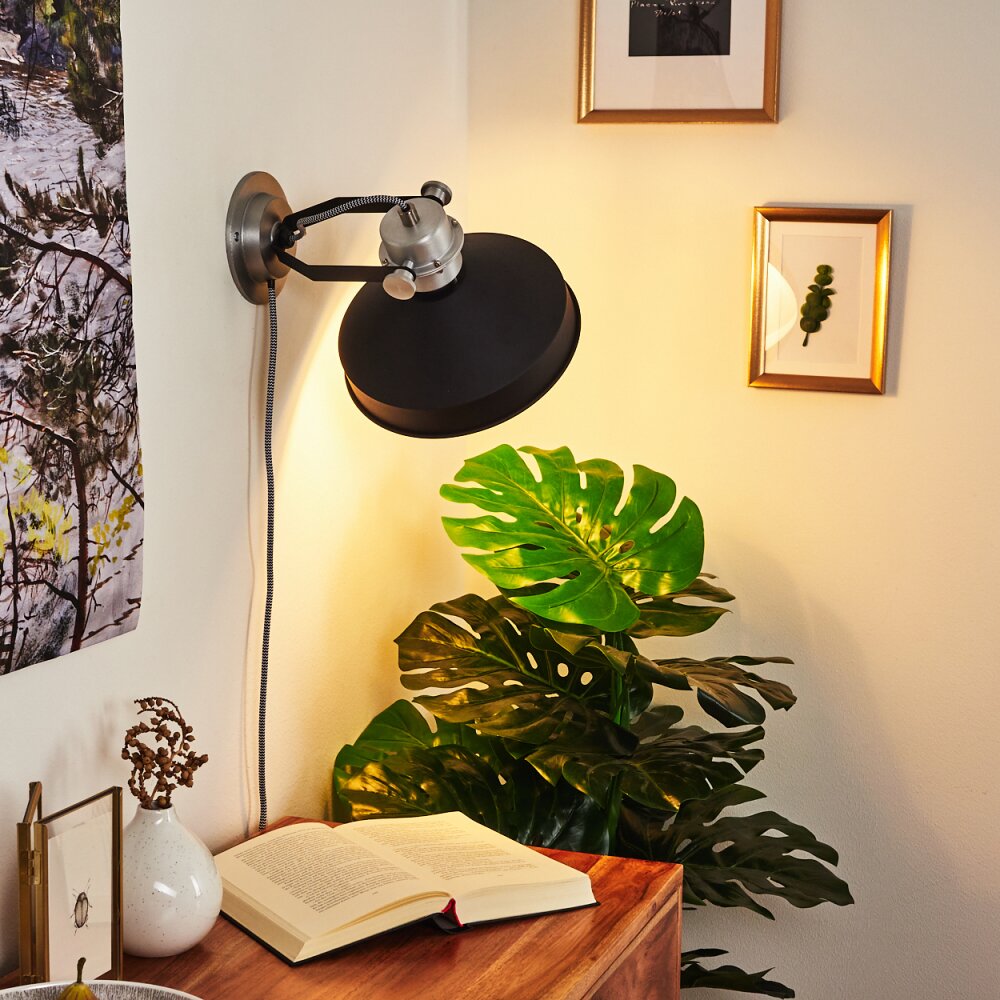 Chara Wall Light black, silver, 1-light source