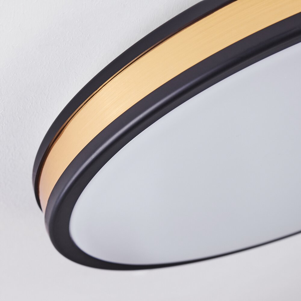 Kirtland Ceiling Light LED gold, black, 1-light source
