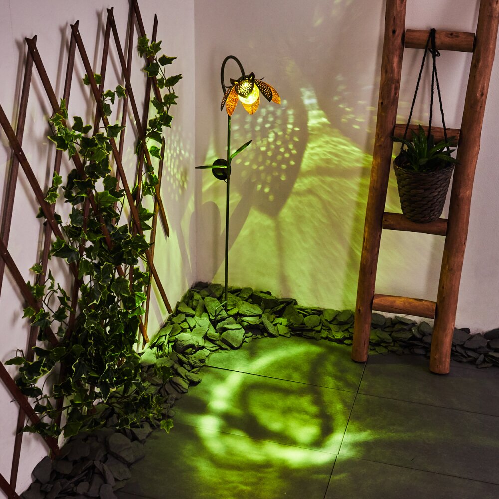 Taft solar light LED amber, green, copper, 1-light source
