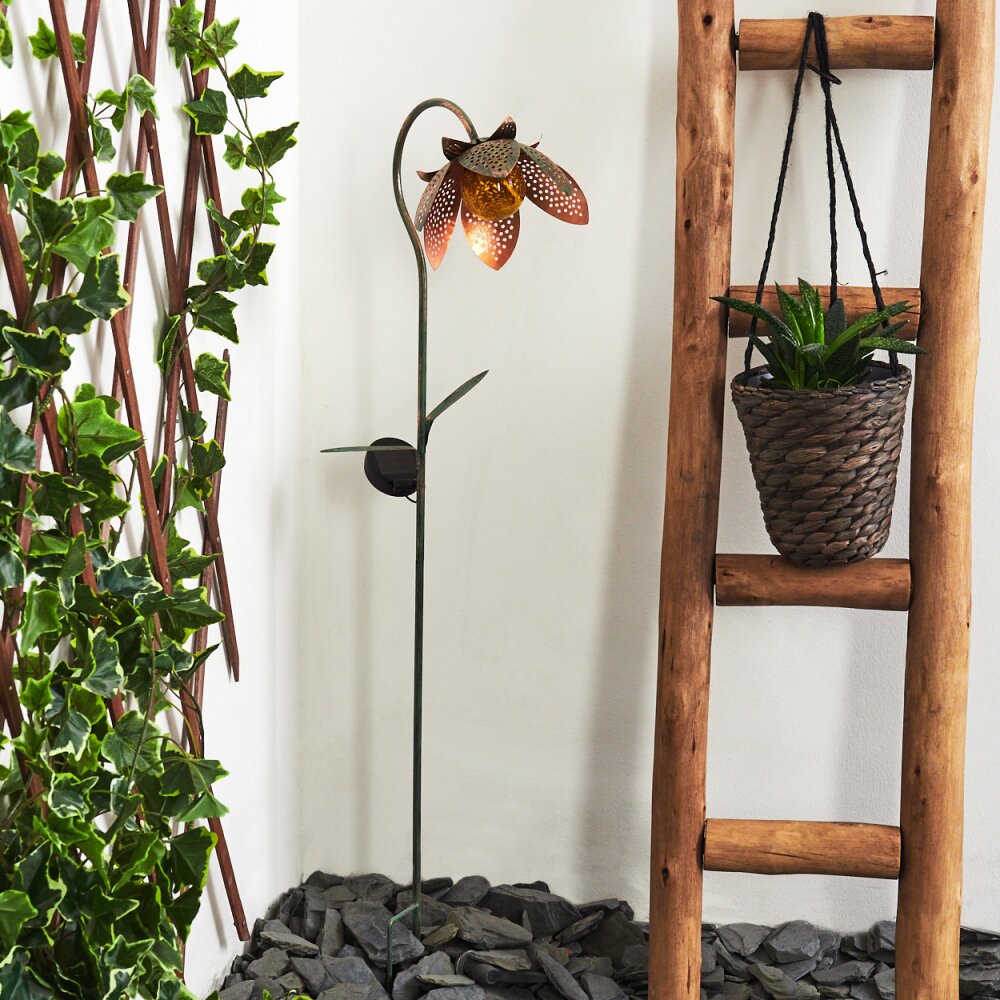 Taft solar light LED amber, green, copper, 1-light source