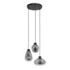 Steinhauer Reflexion Pendant Light black, 3-light sources