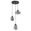 Steinhauer Reflexion Pendant Light black, 3-light sources