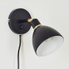 Nabounay Wall Light brass, black, 1-light source