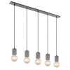 Globo FREDDY Pendant Light Oxidised Silver, 5-light sources