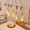 Canedo Pendant Light brown, 5-light sources