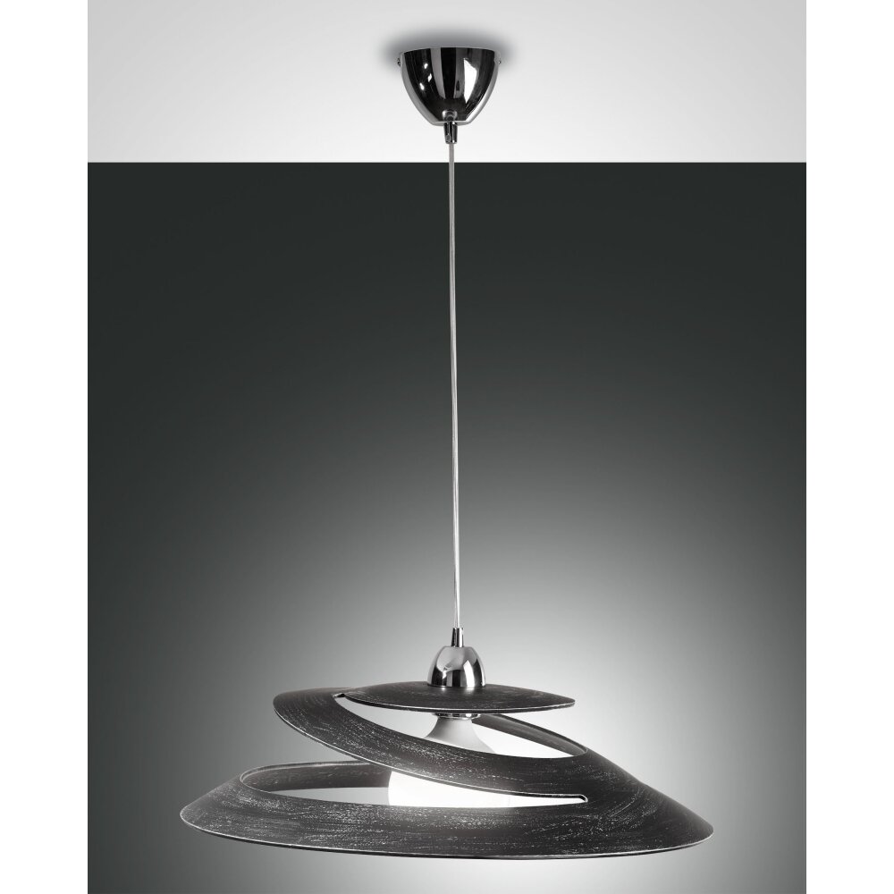Fabas Luce Aragon Pendant Light black, 1-light source